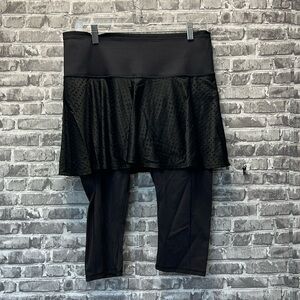 Athleta Black Skirted Leggings